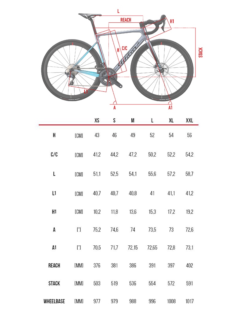 Triestina Size Wilier Bike Size Guide BIKE WILIER SL ULTEGRA Di2